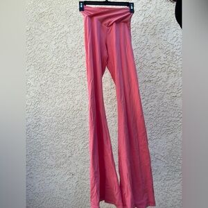 Hot pink soft flared leggings